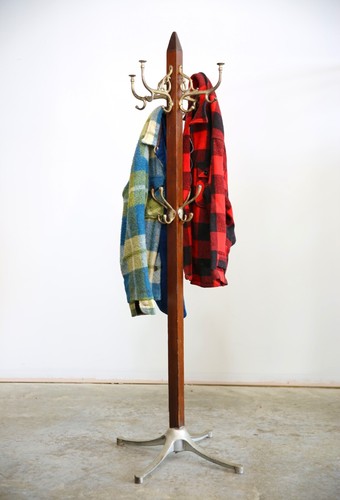 Antique clothing rack coat - clothing, hat