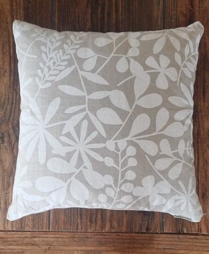 Large linen designer cushion - linen,