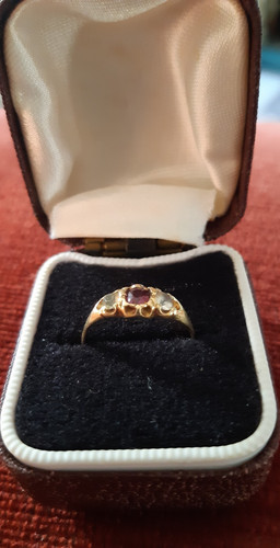 Antique 18ct yellow - yellow, ring