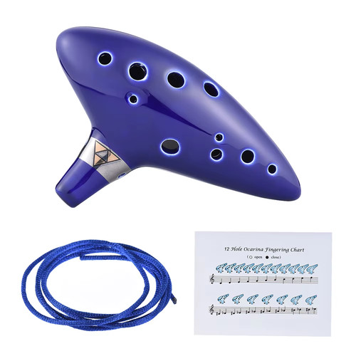 Hole ocarina ceramic alto c - 12,