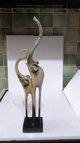 Modern wooden elephants - wooden,