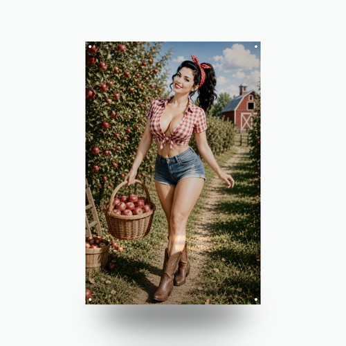 Orchard ladder apple - orchard,