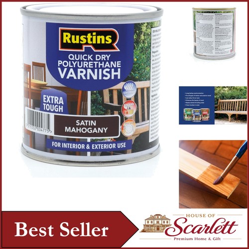 Satin mahogany varnish 250ml - mahogany,