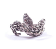 Unusual Snake Serpent Ring 925 Sterling Silver 5.3g UK Size P 1/2