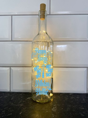 Light birthday bottle - up,
