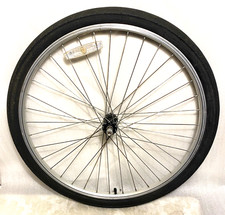 26" Reconditioned Alloy Mountain Bike Front Wheel Inc Slick Tyre & Tube
