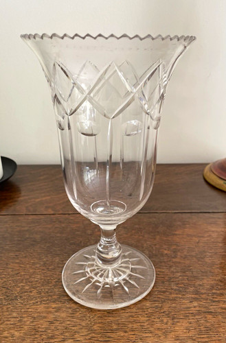 Clear cut glass - cut, celery