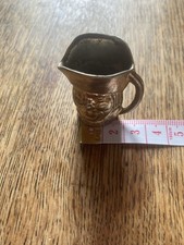 Vintage Solid Brass Toby Jug