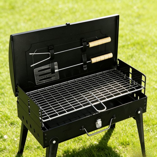 Portable folding barbecue - portable,