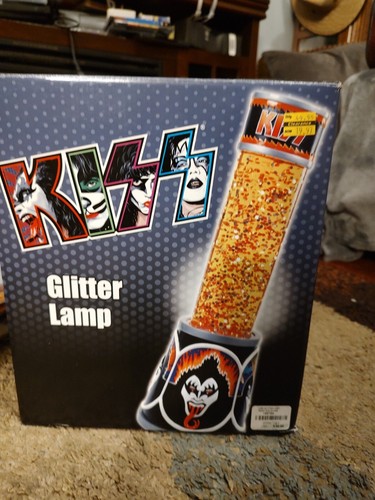 Kiss glitter lamp - new, box