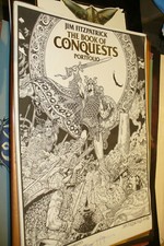 PORTFOLIO of 8 THE BOOK OF CONQUESTS PRINTS by JIM FITZPATRICK v-RARE SIGNED