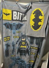 Next Lego Batman DC Comics Official Single Duvet Cover + Pillowcase Blue/Grey