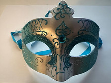 Blue Venetian Style Masquerade