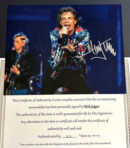 Mick jagger signed - jagger, photo