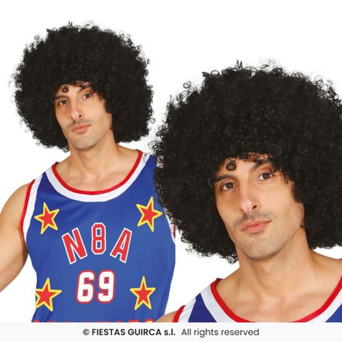 Giant black curly - giant, afro