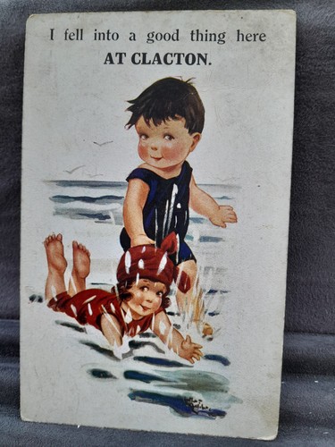 Clacton sea greetings card - on,
