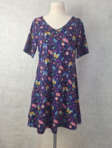Popsy dress purple butterfly - popsy,