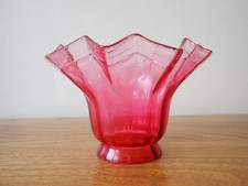 Vintage small cranberry glass