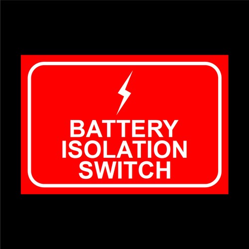 Battery isolation switch - battery,