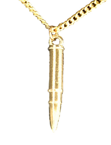 Bullet pendant gold - pendant,