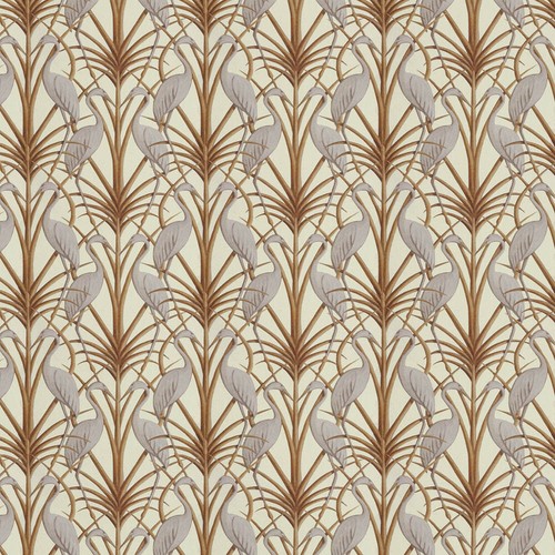 Nouveau heron cream curtain - nouveau,