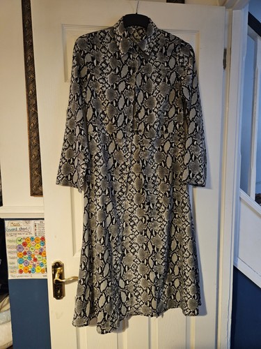 Snake print shirt dress - shirt, 🐍