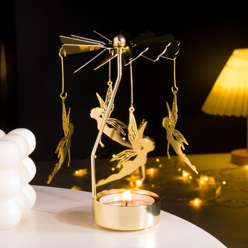 Metal rotating candle holder - metal,