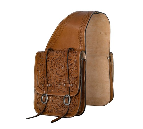 Hulara leather saddle bags - saddle,