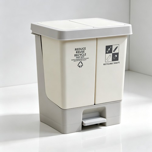 20litre dual recycle pedal bin - 20litre,