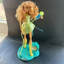 Mattel Winx Club Flora Singsational 2005 Rare - Fully Working - Missing Stand