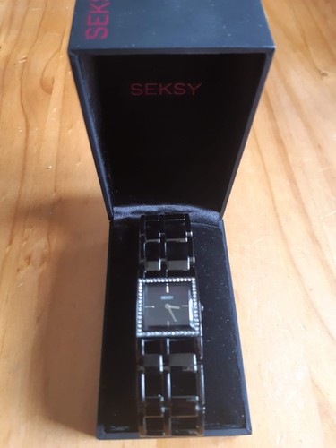 Seksy ladies watch with black - watch,