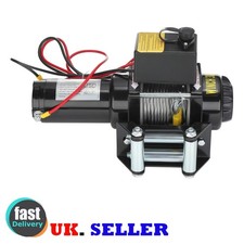 Gearzaar Electric Winch 1000w Synthetic Rope Recovery Workshop For Garage 12V