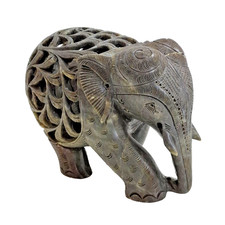 Soapstone Elephant Figurine