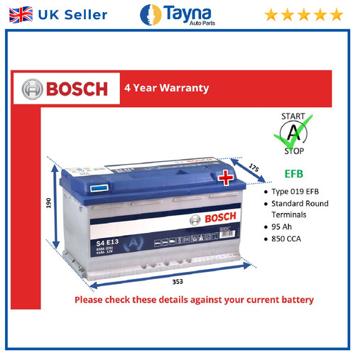 Efb car battery s4e13 - efb, bosch
