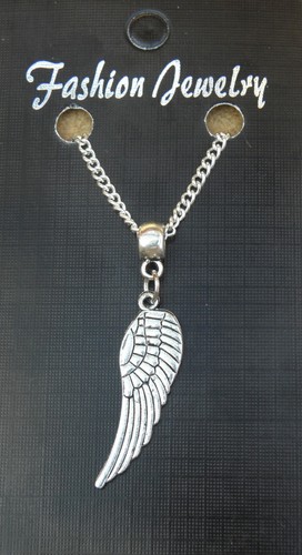 Angel wing pendant necklace - angel,