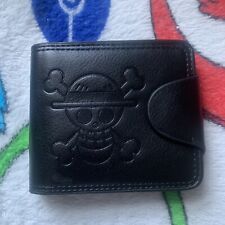 One Piece Wallet Skull Embossed Leather Anime 