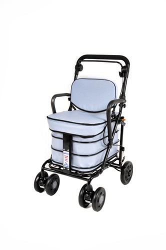 Shopping trolley with seat - shopping,