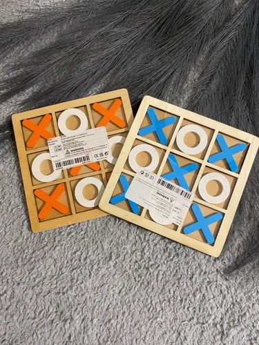 Wooden board tic - tac, game