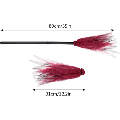 Halloween witch broom plastic - halloween,
