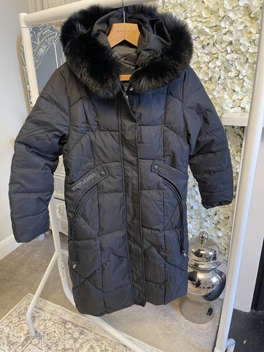 Black long puffa coat new - coat,