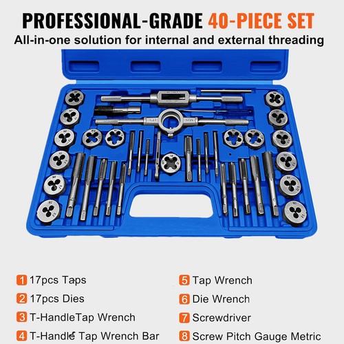 40pcs tap and - 40pcs, die