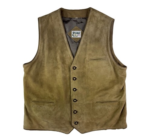Real suede waistcoat vest size - real,