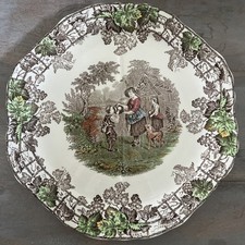 Copeland Spode Vintage Sandwich Plate Quartered, Spode's Byron Series No. 2