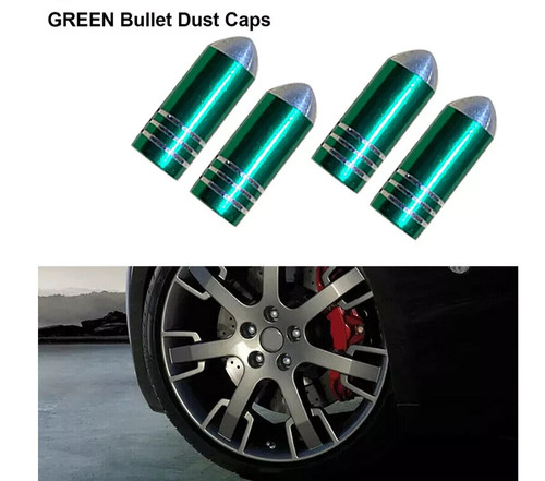4pcs green bullet dust - green,