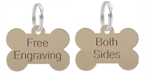 Dog bone tag personalised - dog,