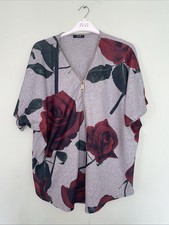 Women’s Rose Pattern Batwing