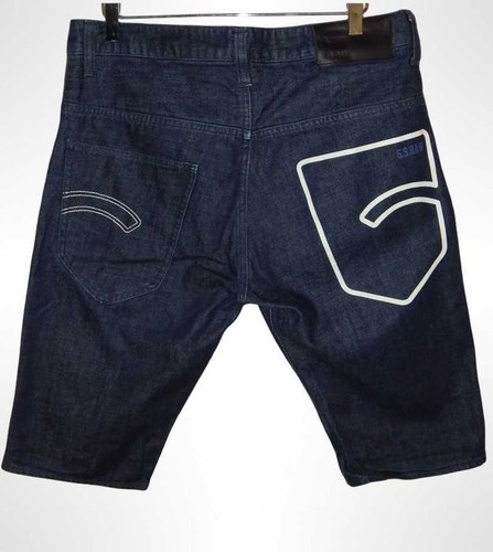 Mens star raw shorts navy - mens,