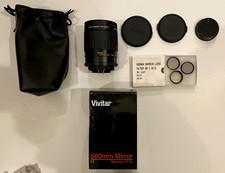 Vivitar 500mm Mirror Lens f/8 Macro 1:2.7 X Macro Focusing, OM MOUNT ADAPTER