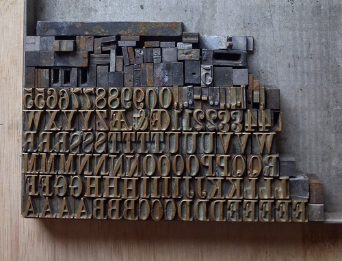 Bookbinders used brass type - bookbinders,