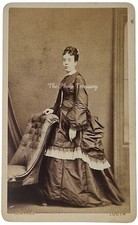CDV LOUTH LADY IN BUSTLE DRESS